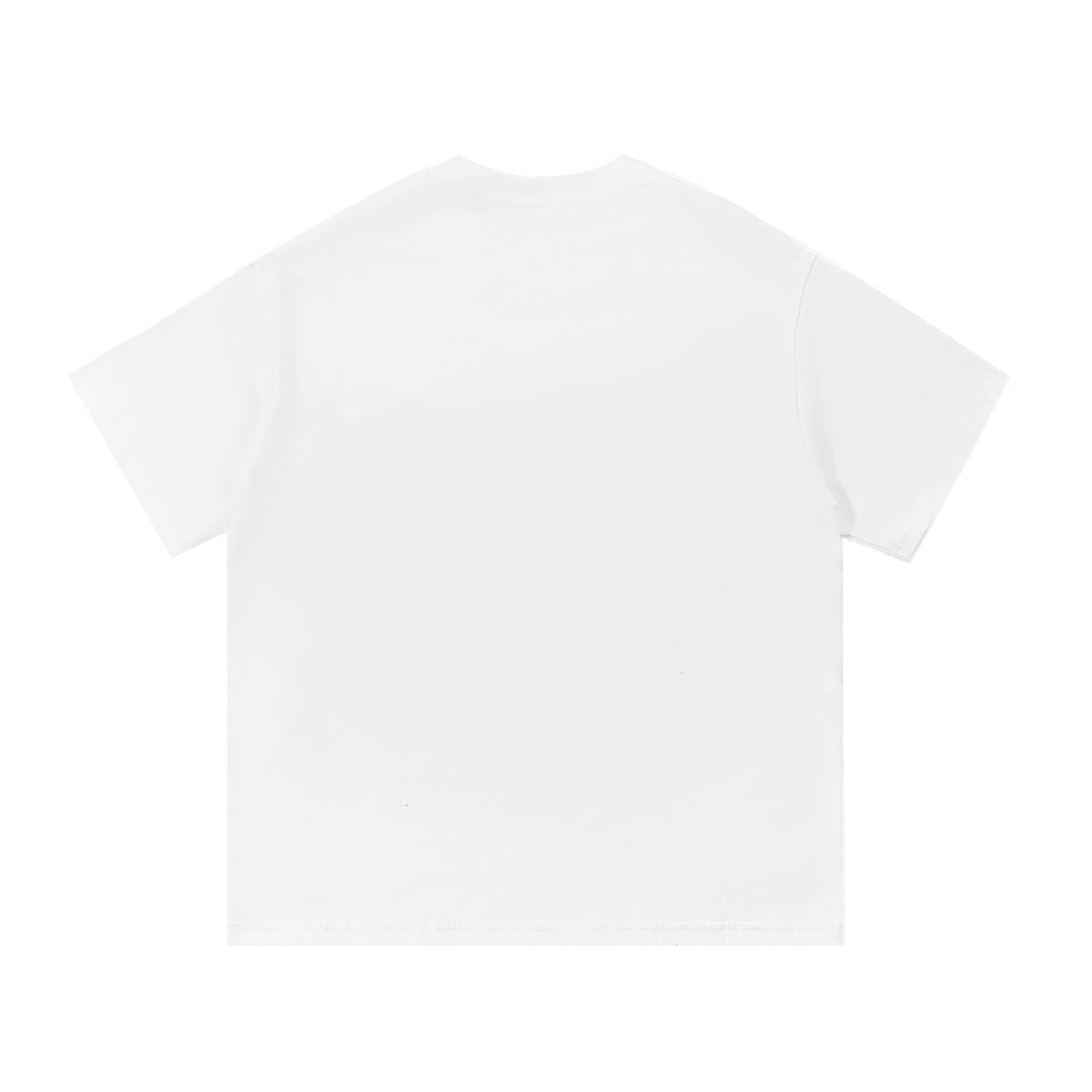 Oversized white cursive lost tee