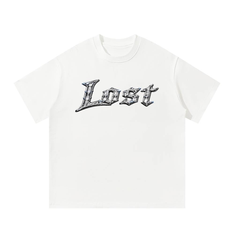 White Oversized Lost in LA T-Shirt