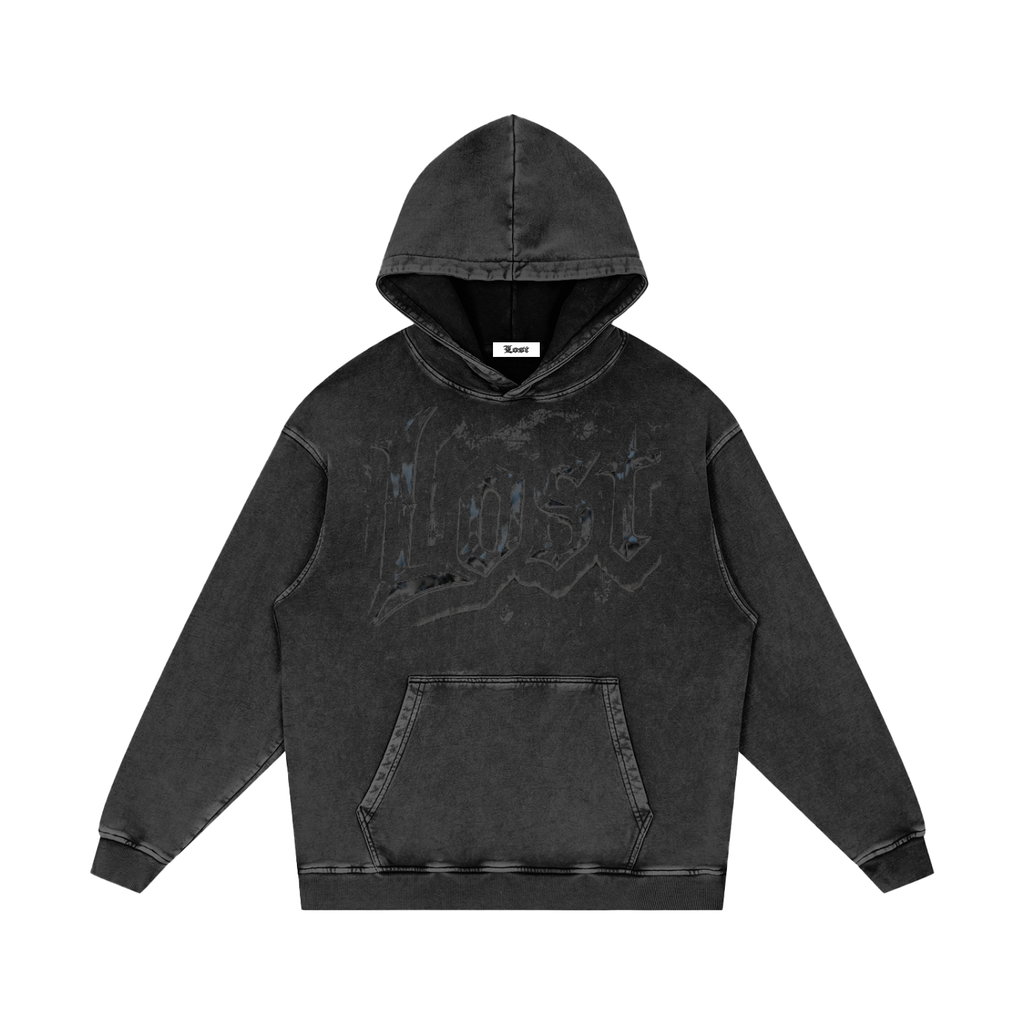Snow Washed Black Lost in Parris Hoodie